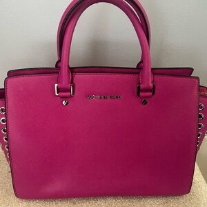 Michael Kors Fuchsia Satchel Bag